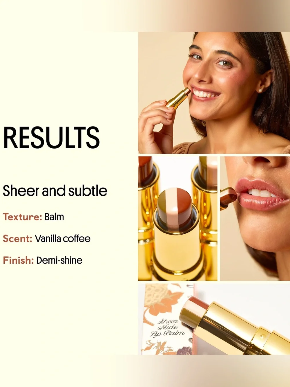 Brand New Winky Lux Affogato Sheer Nude Tinted Flavored Lip Balm Neutral